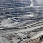 Bayan Obo mine containing rare earth minerals in Inner Mongolia, China.