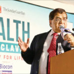 Dr D.S. Rana, Chairman Nephrology, SGRH, addressing the audience.