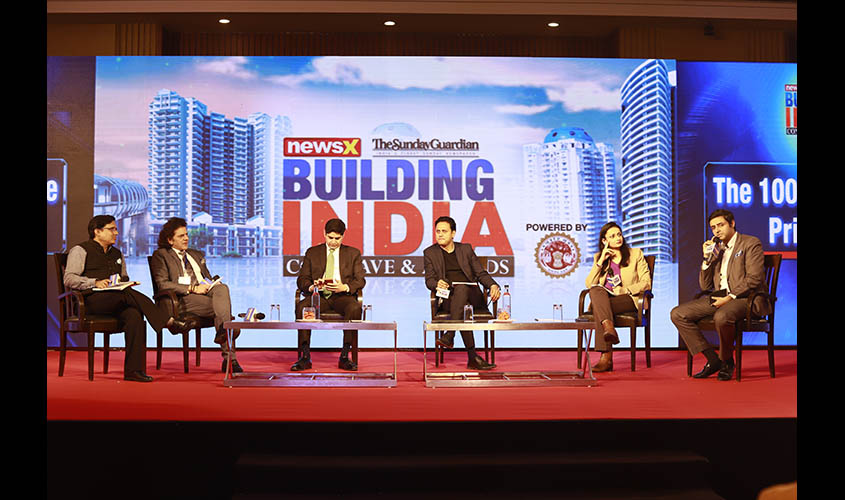 (L-R)Vinit Goenka, CRIS; Sharad Kohli, Economist;Bharat Joshi, Author & Director, ACTL;Sameer Jain, Partner, KPM;Gauri Dwivedi, NewsX; Nasser Salim, Managing Partner, Flexi Capital copy