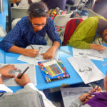 Quirky doodling session at Doodle Fest 2019 at Shiv Nadar School Noida copy