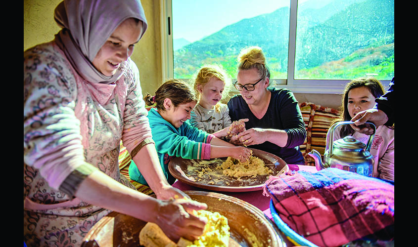 In an undated photo from Intrepid Travel, a homestay in the village of Aroumd, Morocco.(Intrepid Travel via The New York Times)