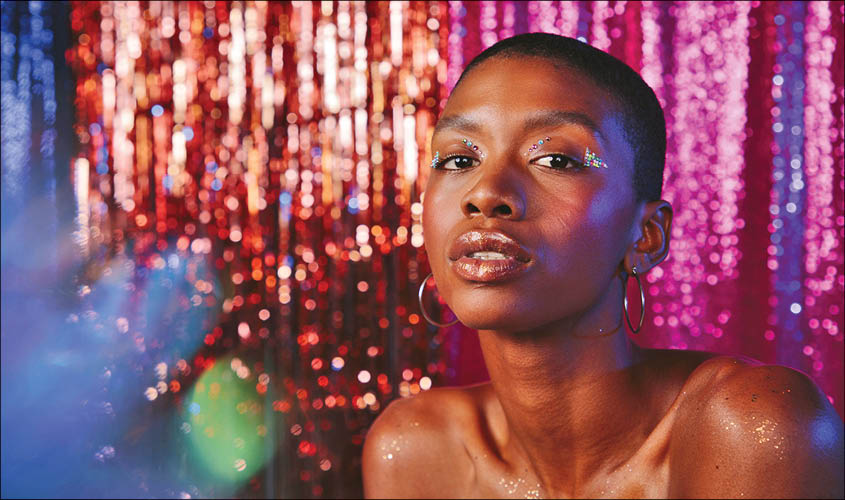 The model Cheyann wears holiday makeup done by the makeup artist Rachel Goodwin, in Los Angeles, on 22 November. Kendrick BrinsonThe New York Times