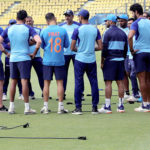 Guwahati: The Indian cricket team with its Head coach Ravi Shastri and Bowling coach Bharat Arun during a practice session ahead of the T20I match between India and Sri Lanka, at Barsapara Cricket Stadium in Guwahati on Jan 4, 2020. (Photo: Surjeet Yadav/