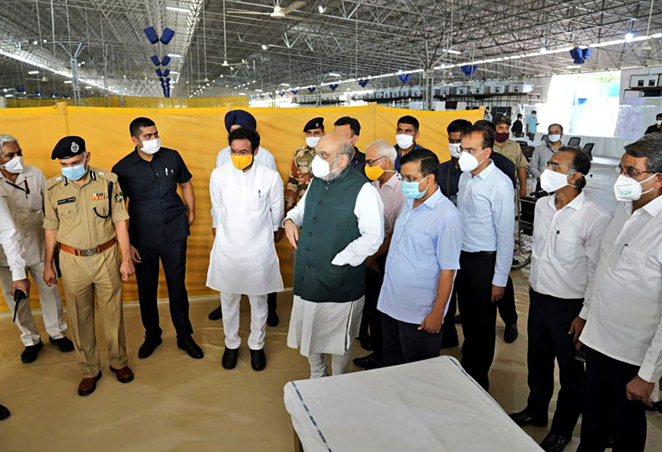 Union Home Minister Amit Shah visits COVID-19 Care Centre at Radha Soami Beas