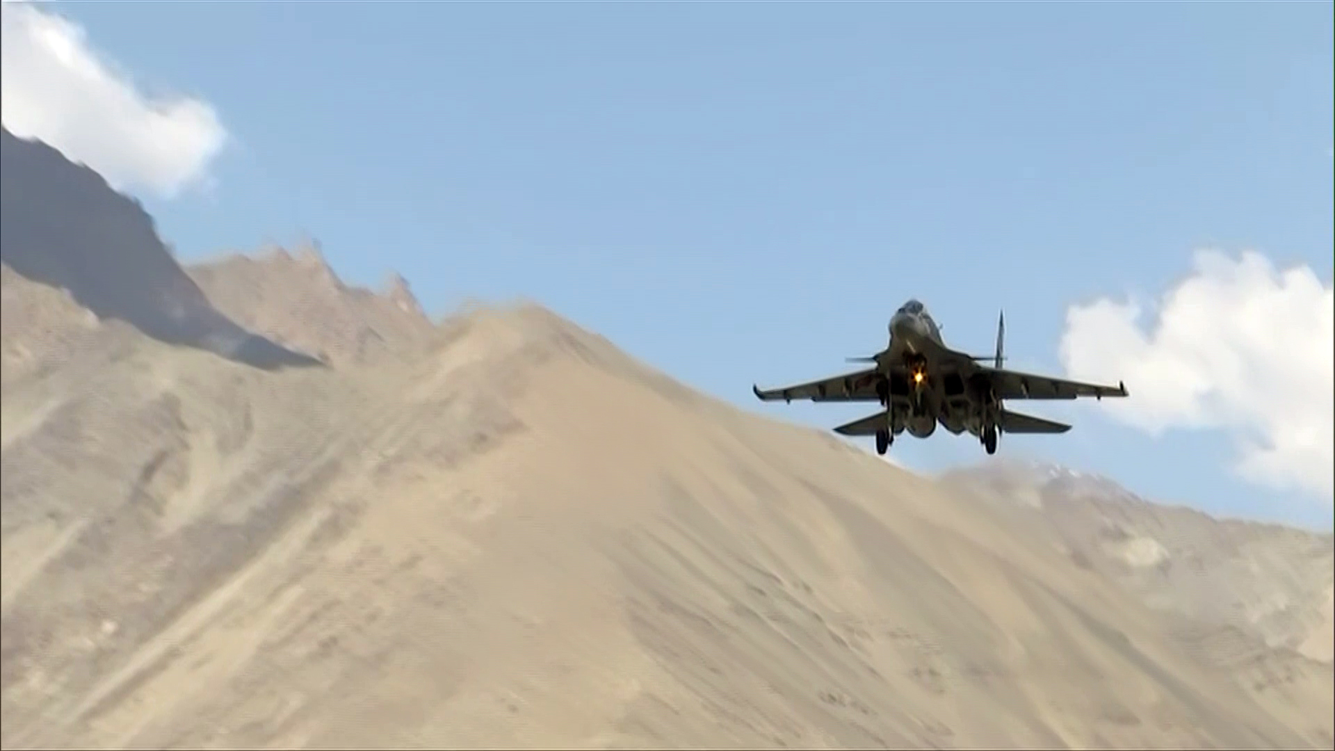 Indian Air Force fighter aircraft carrying out air operations