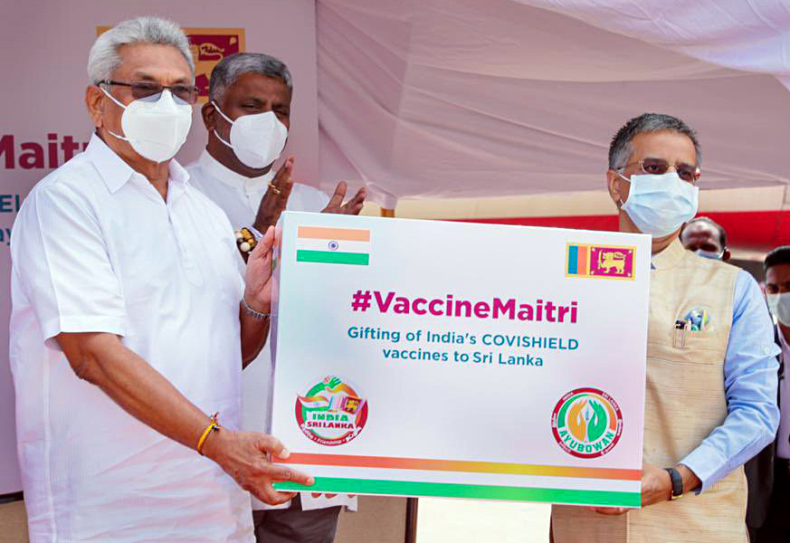 President of Sri Lanka Gotabaya Rajapaksa received 500,000 doses of COVID19 vaccines