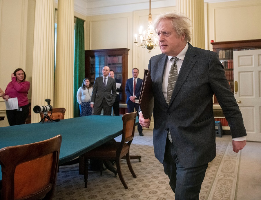 G7 Summit seen from Downing Street in London