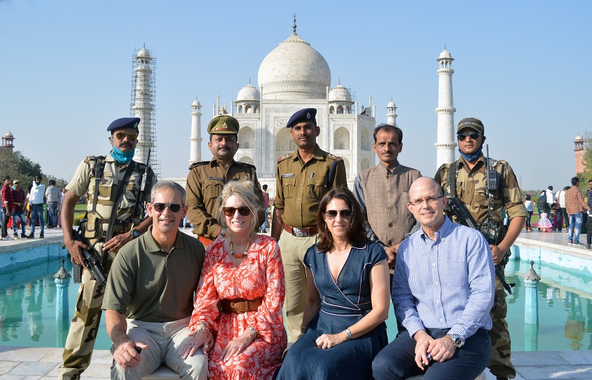 Kenneth Stephen Wilsbach, Commander, Pacific Air Forces (USA) and US Delegation visit Taj Mahal