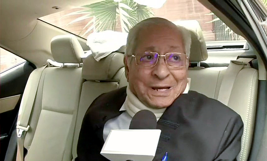 A file photo of former Attorney General of India, Soli Sorabjee passes away at the age of 91 years