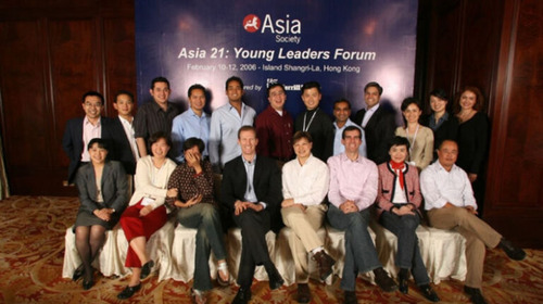 Eric Garcetti as part of the Asia 21 Fellows, Class of 2006 (seated, third from right).
