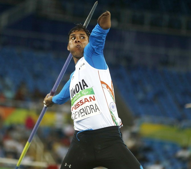 Devendra Jhajharia, single-arm Paralympian from Rajasthan who has won two gold medals in javelin throw.