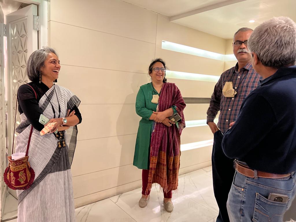 Architect Gita Balakrishnan in Jamshedpur visiting a school.