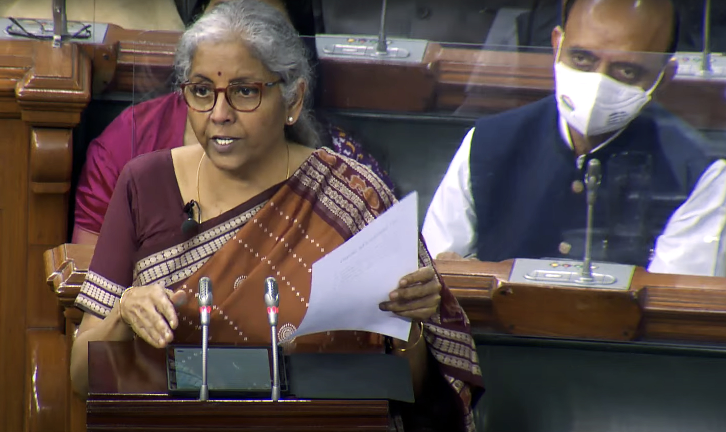 Nirmala Sitharaman presents Union Budget 2022-23 in Lok Sabha