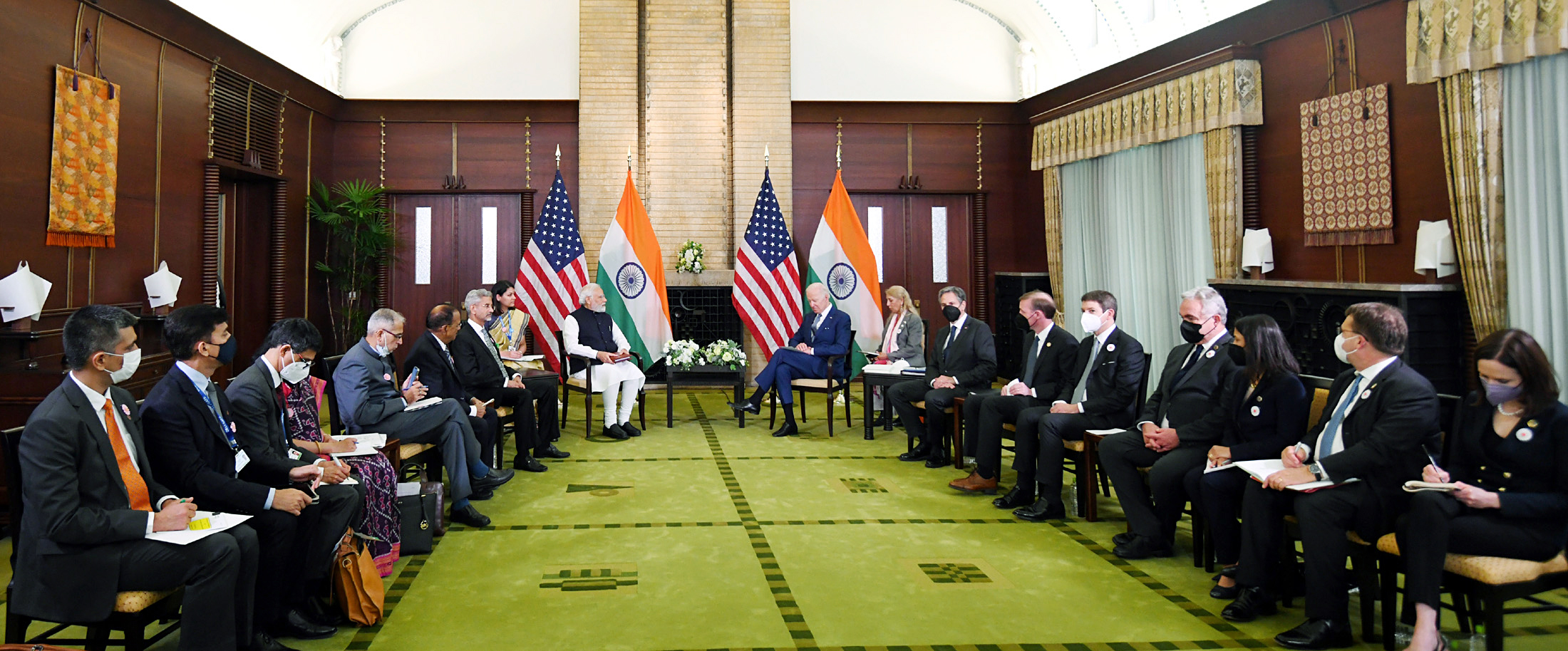 Narendra Modi and U.S. President Joe Biden hold a talk on bilateral, regional and global matters