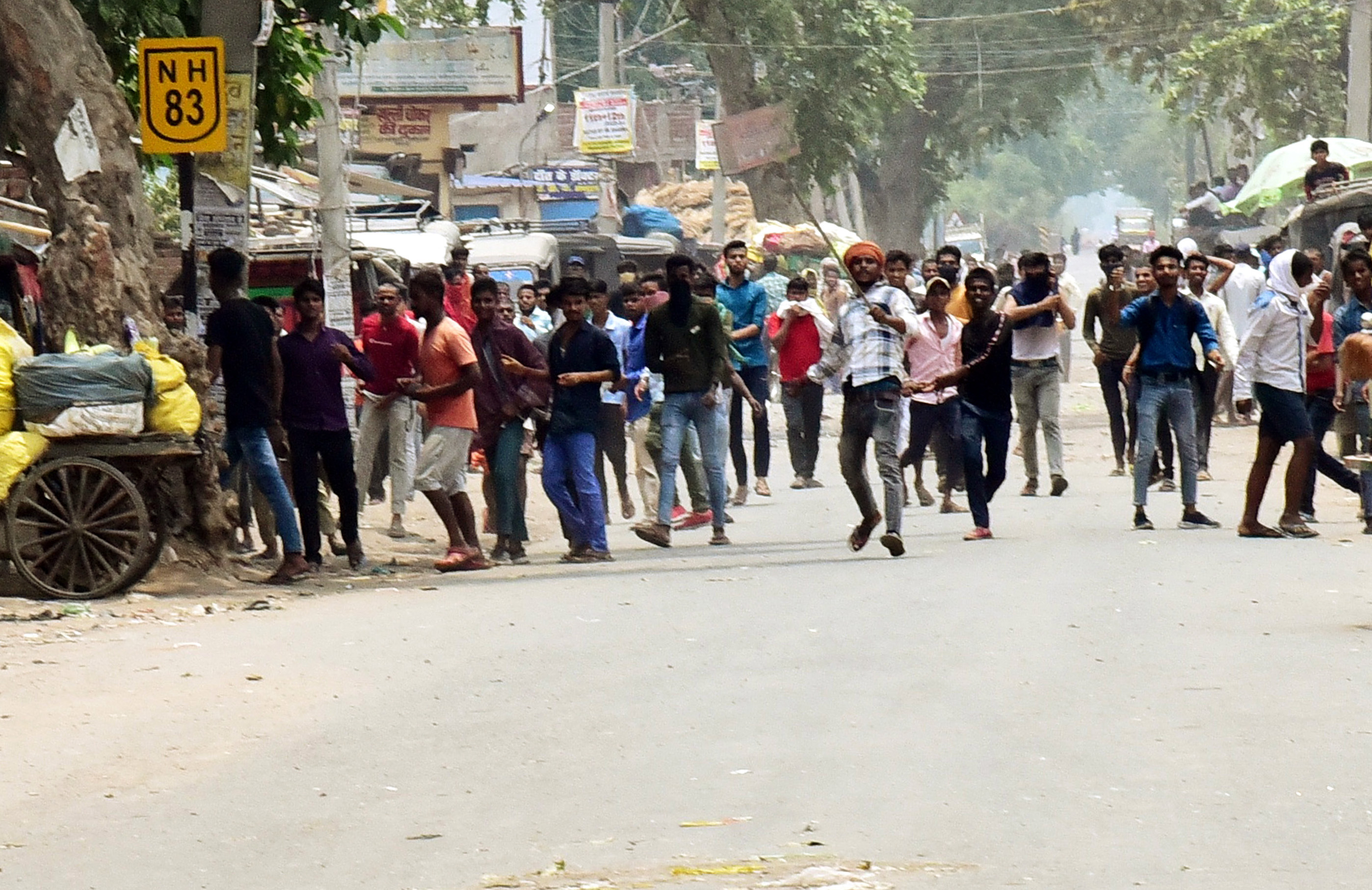 Protest against Agnipath Recruitment Scheme in Patna