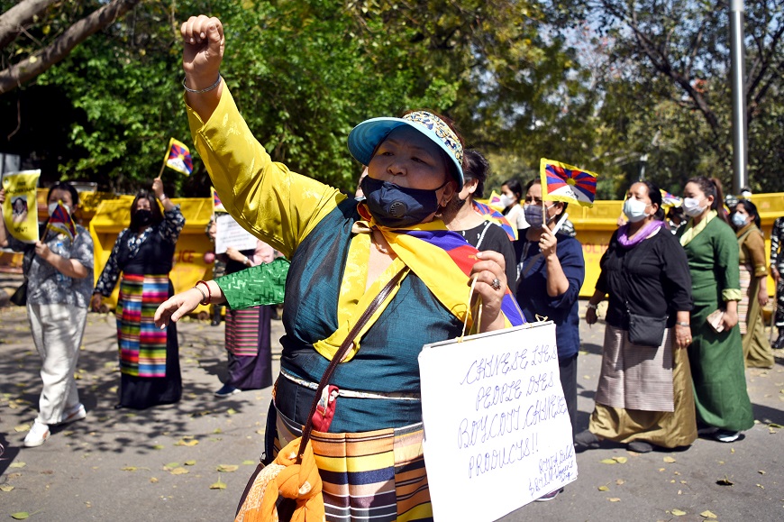 Protest on Tibet Uprising Day