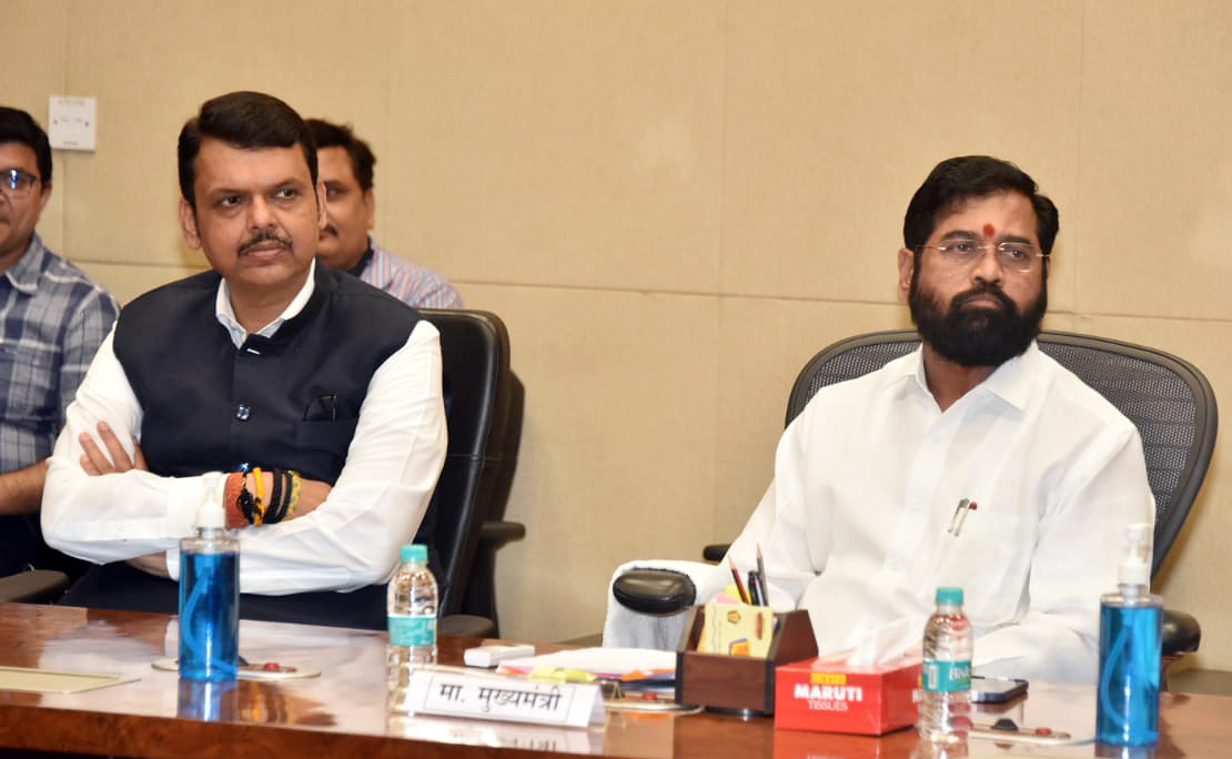 Maharashtra CM Eknath Shinde chaired a meeting of the State disaster management department