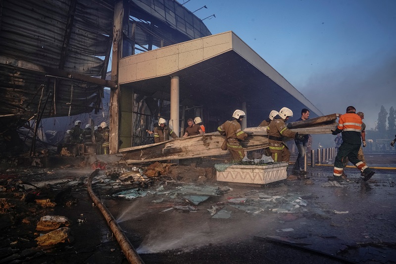 Russia's attack on Ukraine continues, in Kremenchuk