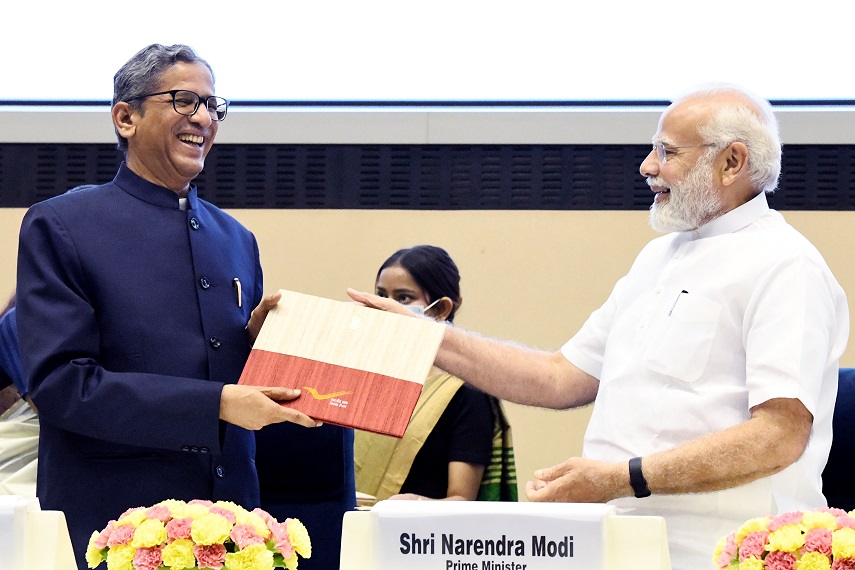 PM Narendra Modi releases commemorative postage stamp