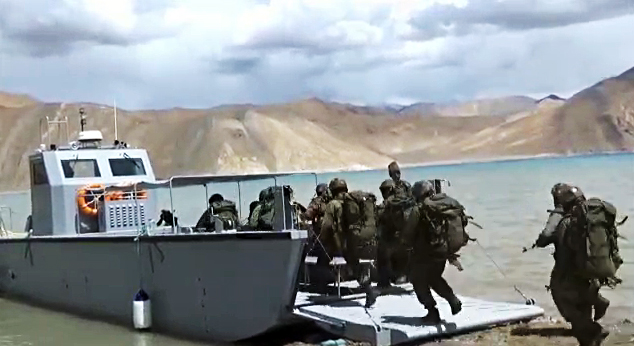 Indian Army showcase capability of the Landing Craft Assault