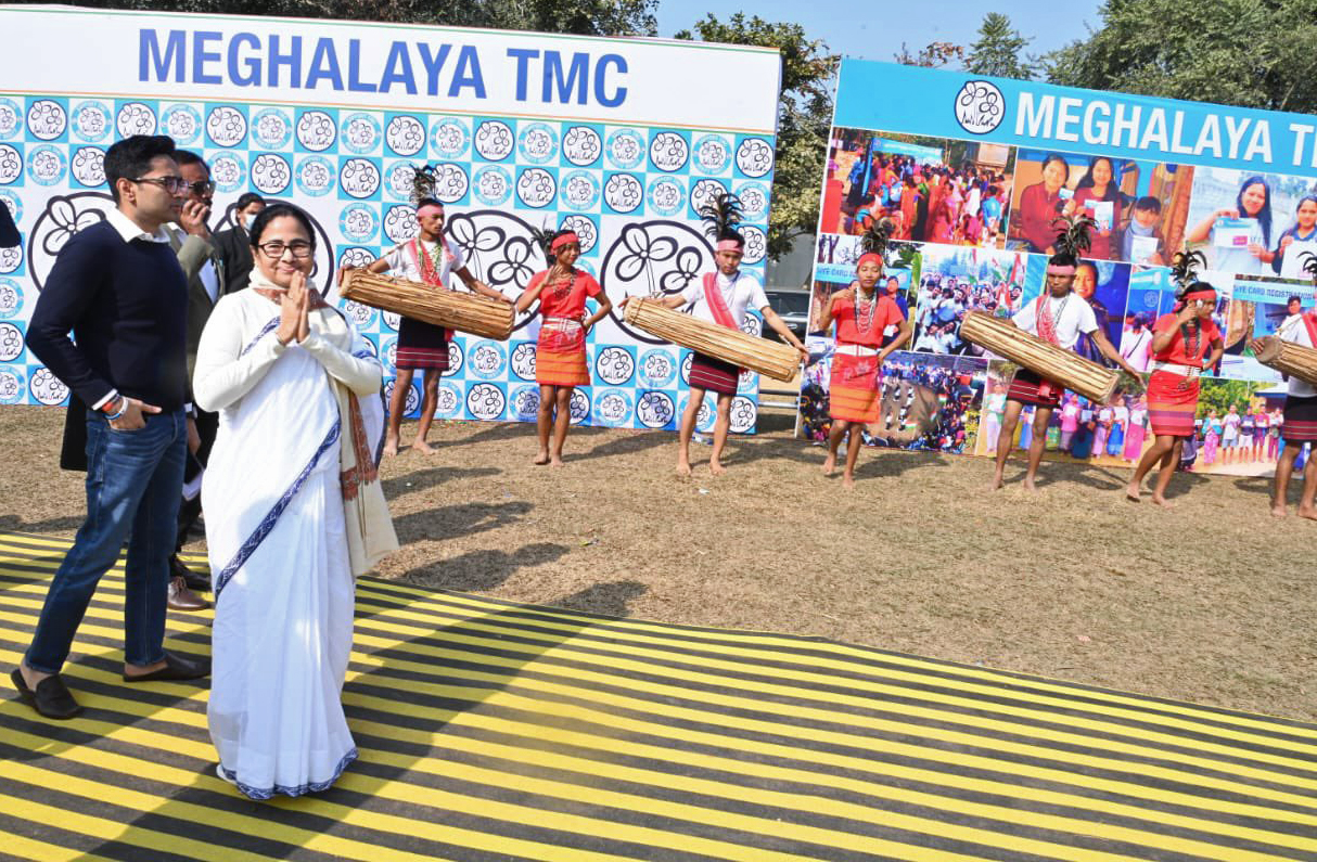 Mamata Banerjee visits Meghalaya ahead of the state assembly elections