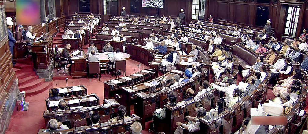 Proceedings of Rajya Sabha underway