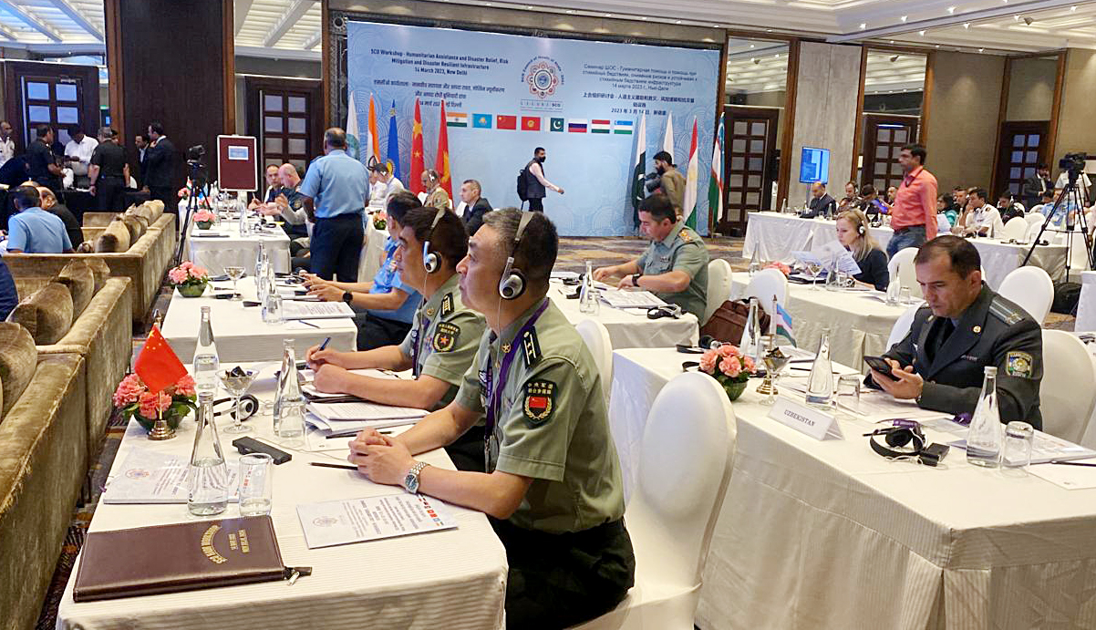 Representatives from China and Pakistan Army participating in SCO workshop on HADR in New Delhi