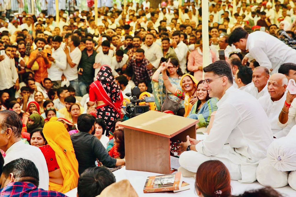 Sachin Pilot sits on a daylong fast