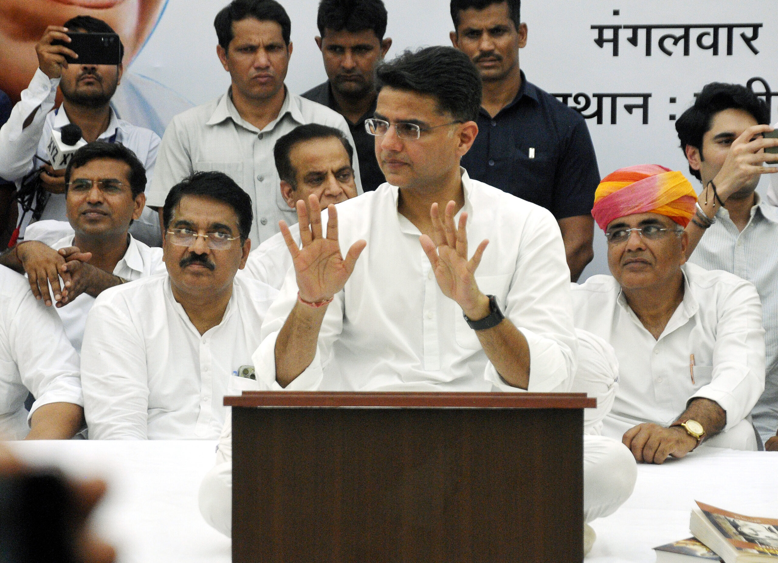 Sachin Pilot sits on a daylong fast