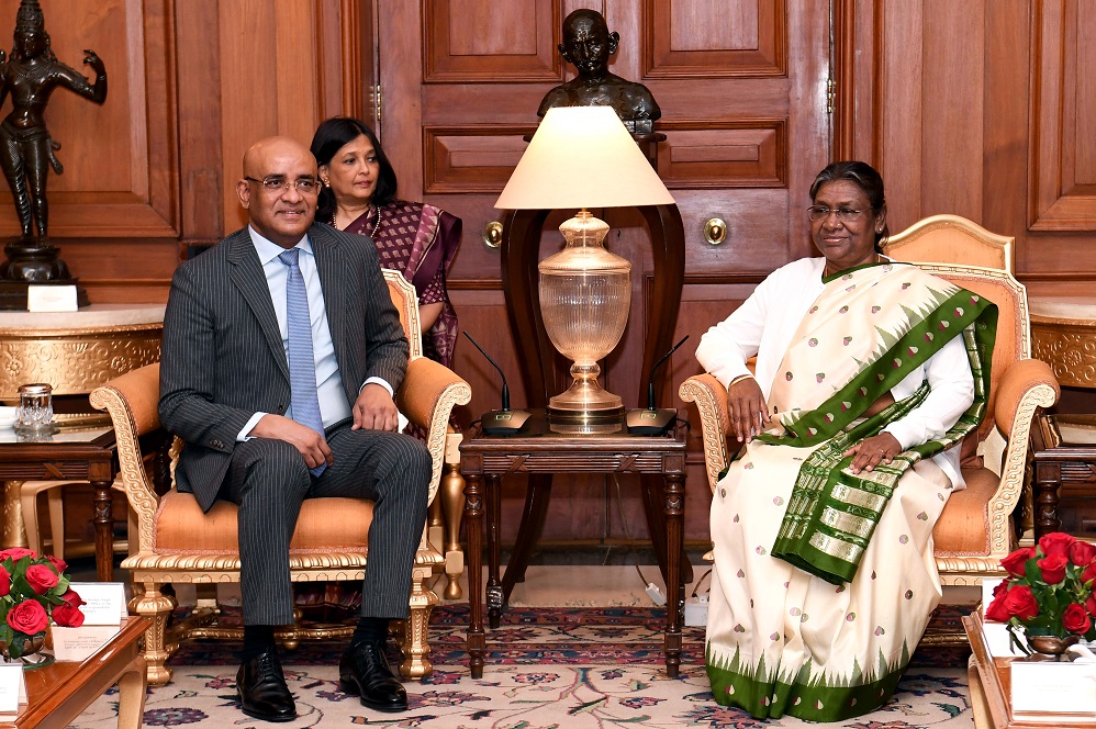 Bharrat Jagdeo, the Vice President of the Cooperative Republic of Guyana called on President Droupadi Murmu