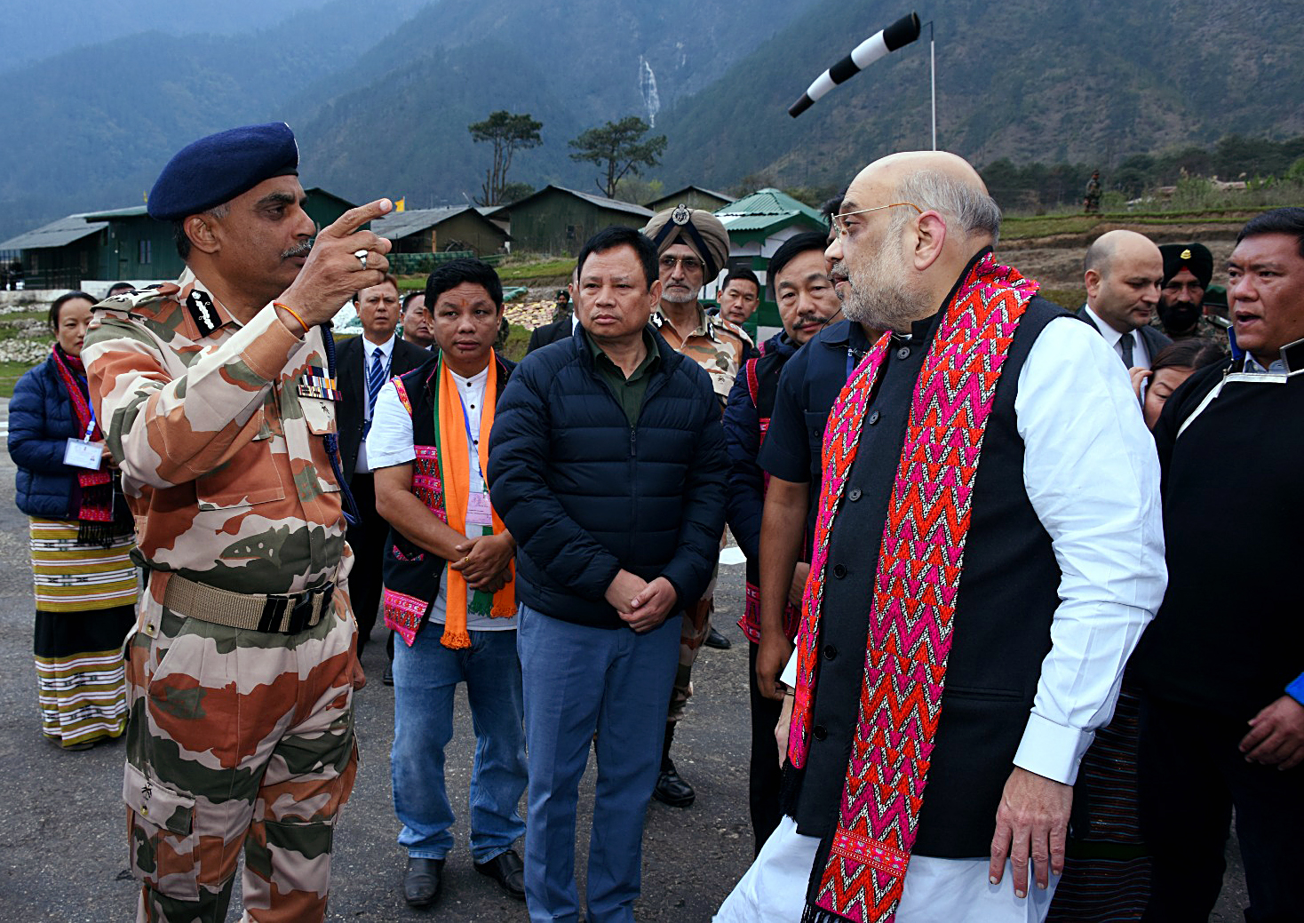 Amit Shah arrives to launch the 9 mini-micro hydroelectric projects along with a plethora of schemes initiated by ITBP