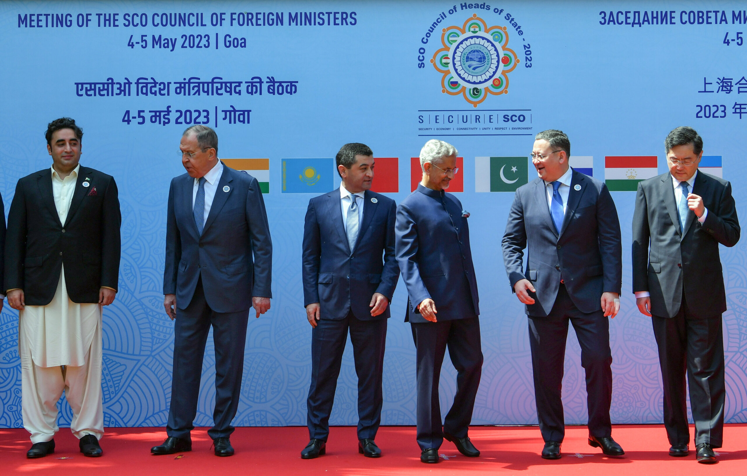 Foreign Ministers of different countries at the SCO summit