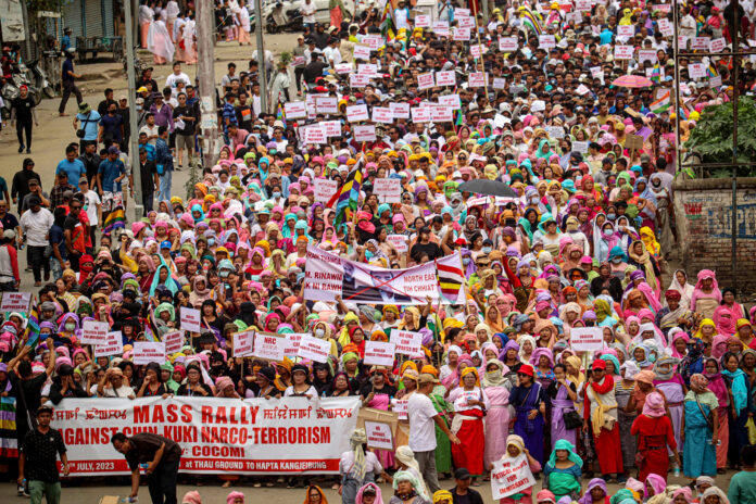 Massive peace rally taken out in Manipur