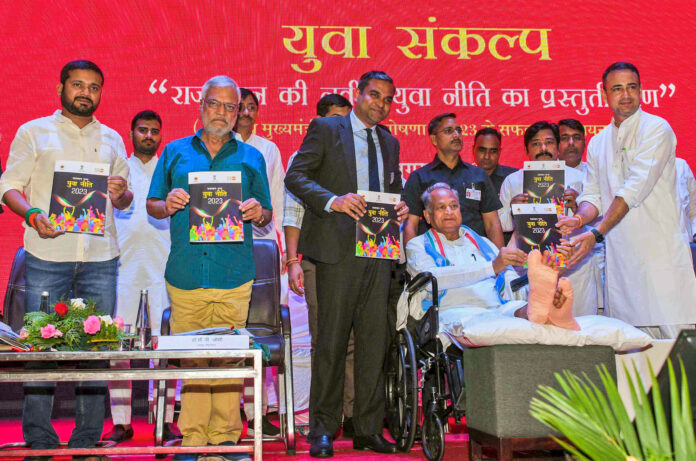 Ashok Gehlot at the presentation program of 'New Youth Policy of Rajasthan'