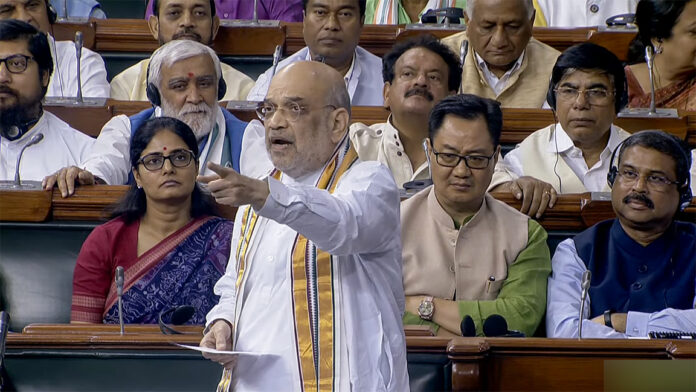 Amit Shah speaks in Lok Sabha