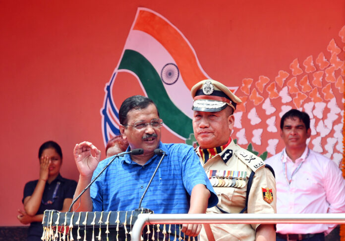 Arvind Kejriwal addresses the 77th Independence Day celebrations