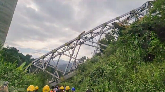 Search and rescue operation underway after the under-construction railway bridge collapsed