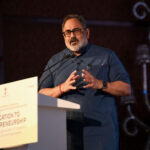 Rajeev Chandrasekhar attends the launch of Education to Entrepreneurship