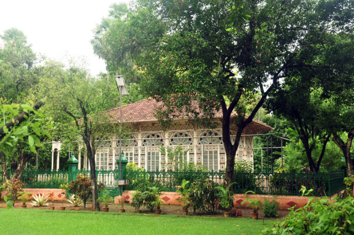 A view of the Viswa-Bharati University, whose entrance gates have been barricaded