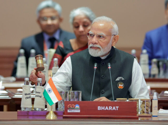 PM Narendra Modi attends Session 1 on 'One Earth' during the G20 Summit