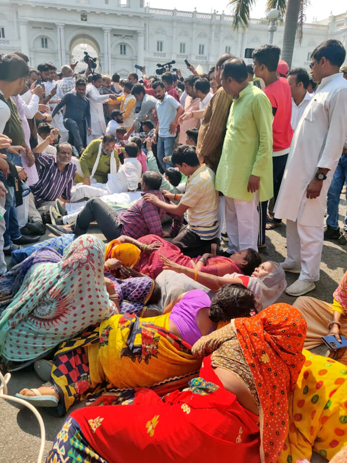 BJP supporters protest over ticket distribution