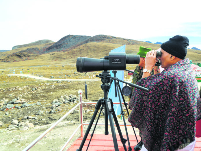 Raksha Mantri visits forward posts in Arunachal Pradesh; Reviews defence preparedness along LAC