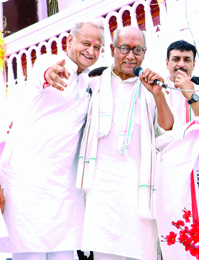 Congress candidate from Rajgarh constituency Digvijaya Singh