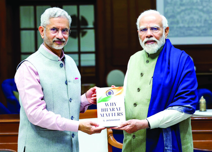 S Jaishankar presented the first copy of his book ‘Why Bharat Matters’ to PM Narendra Modi