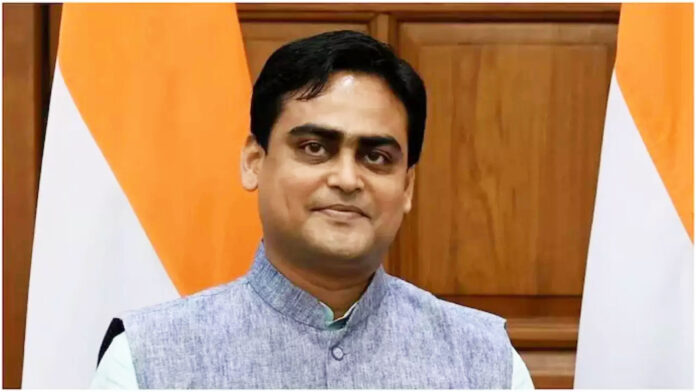 Shantanu Thakur, Union Minister of State for the Ministry of Ports, Shipping, and Waterways.