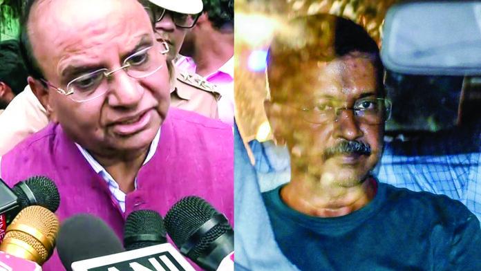 VK Saxena and Kejriwal