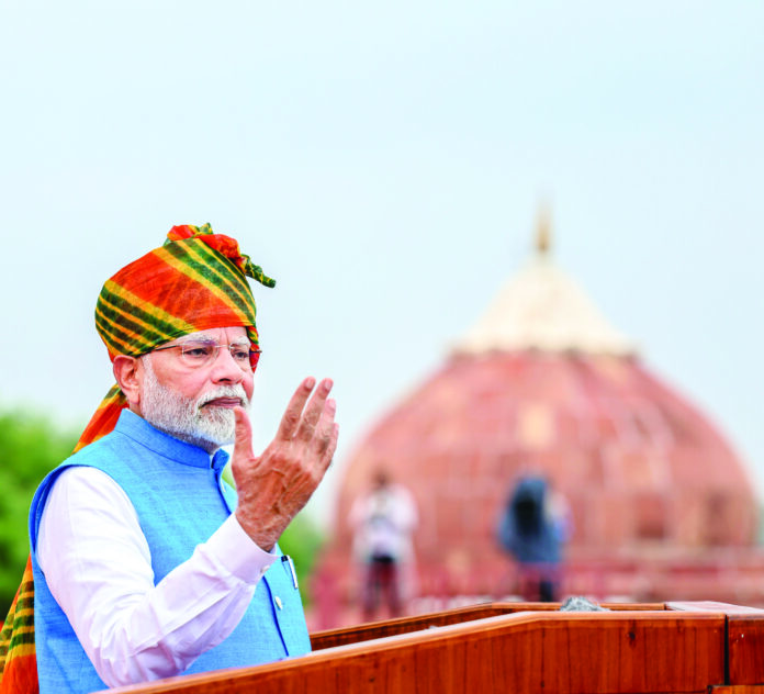 PM Modi addresses the nation from the ramparts of Red Fort on 78th Independence Day