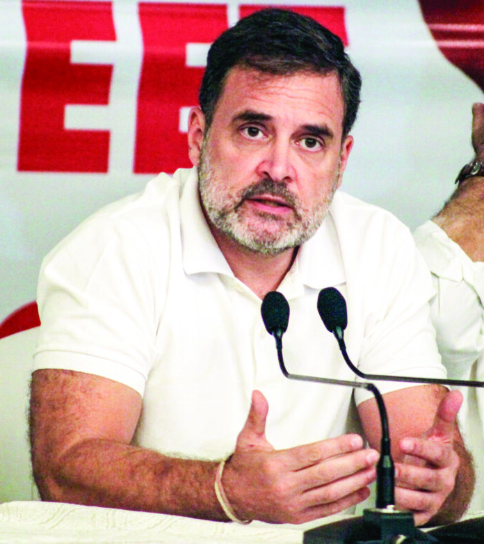 Rahul Gandhi and Mallikarjun Kharge address a joint press conference