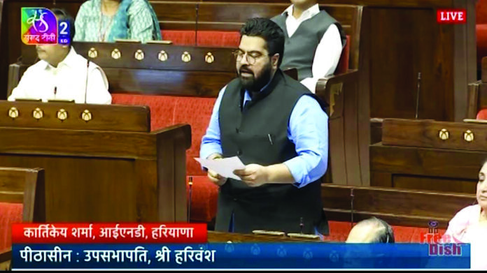 Parliament Zero Hour speech on Haryana by Kartikeya Sharma- Image