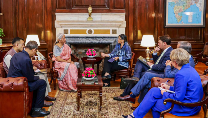 Nirmala Sitharaman interacts with the U.S. International Development Finance Corporation Nirmala Sitharaman interacts with the U.S. International Development Finance Corporation on Saturday. ANI